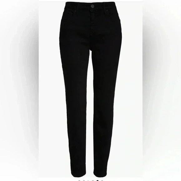 NYDJ Curves 360 Slim Straight Leg Ankle Jeans in Black Size 2P NWT - Picture 1 of 9